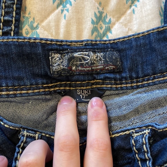 Woman’s Silver Bootcut Jeans - Picture 2 of 3